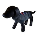 Petcessory Petcessory DS1436-DL Dark Gray Argyle Turtleneck Dog Sweater - Large DS1436-DL